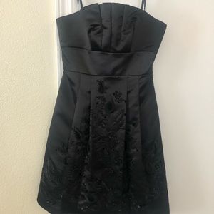 BCBG Black strapless cocktail dress!